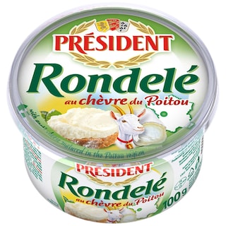 President | Crema de branza aerata cu lapte de capra Poitou 100g