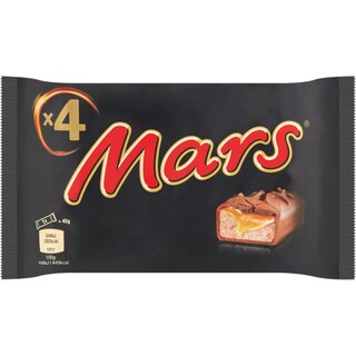 Mars | Batoane de ciocolata cu lapte, caramel si nuga 4x45g