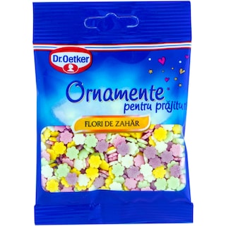 Dr. Oetker | Ornamente pentru prajituri flori de zahar 30g