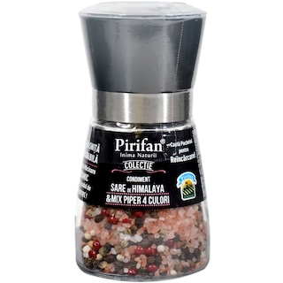 Pirifan | Sare de Himalaya & mix de piper 4 culori rasnita 180g