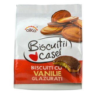 Alka | Biscuitii Casei | Biscuiti glazurati cu vanilie 200g