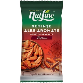 Nutline | Seminte albe aromate cu paprica 90g