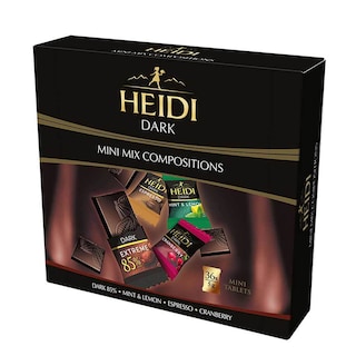 Heidi | Dark | Ciocolate mini asortate Dark cu 85% cacao 180g