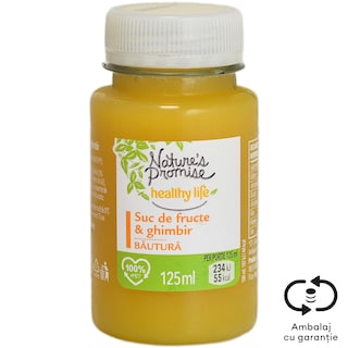 Nature's Promise Healthy Life | Suc e fructe si ghimbir 125ml