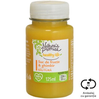 Nature's Promise Healthy Life | Suc e fructe si ghimbir 125ml