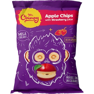 Mr. Chimpy | Chipsuri de mere uscate cu suc de capsune 30g