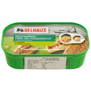 Delhaize | File de macrou in ulei de masline 125g
