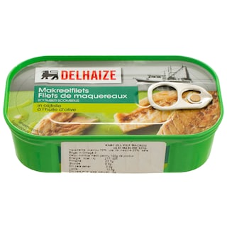 Delhaize | File de macrou in ulei de masline 125g