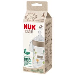 NUK | For Nature | Biberon cu tetina din silicon 260ml