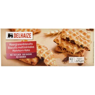 Delhaize | Biscuiti multicereale cu stafide  225g