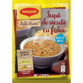 Maggi | Supa de vacuta cu fidea 56g