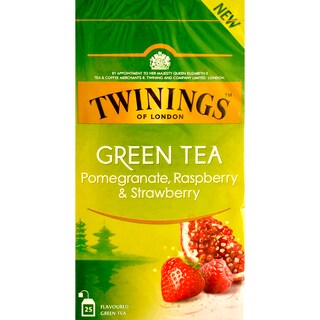 Twinings | Ceai verde cu aroma de rodie, zmeura si capsuni 25 plicuri 25x1.5g