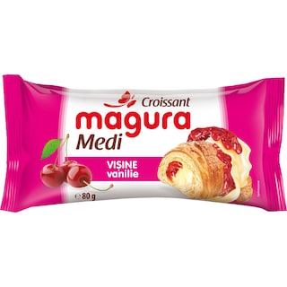Magura | Croissant cu umplutura de visine si vanilie  80g