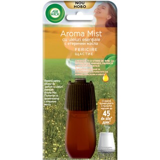 Air Wick | Aroma Mist | Rezerva difuzor parfum cu uleiuri esentiale Aroma Mist ananas, piersica si menta salbatica 20ml