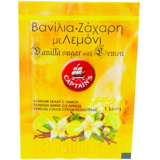 Captain's | Zahar vanilat cu lamaie 10g