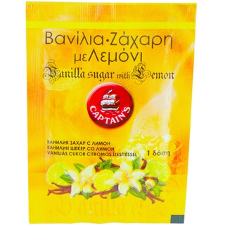 Captain's | Zahar vanilat cu lamaie 10g