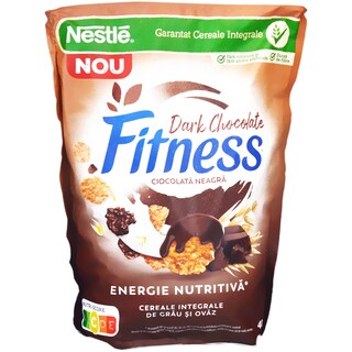 Fitness | Cereale integrale de grau si ovaz cu ciocolata neagra 400g