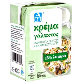 AB | Smantana UHT cu 15% grasime 200ml