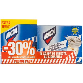 Aroxol | Aparat electric cu rezerva inclusa -30% gratis la aparat