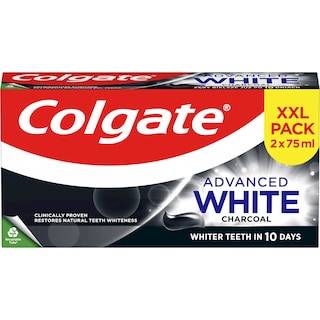 Colgate | Pasta de dinti Advanced White Charcoal 2x75ml