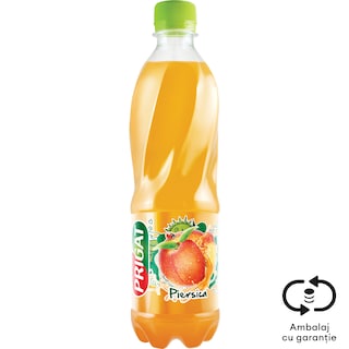 Prigat | Bautura racoritoare necarbonatata cu suc de piersica 0.5L