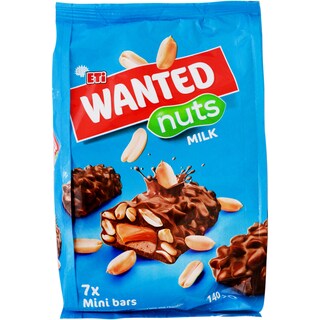 Eti | Wanted Nuts | Batoane mini cu lapte 140g