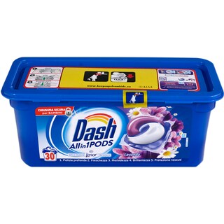 Dash | Pods | Detergent de rufe 30 capsule cu parfum de lavanda