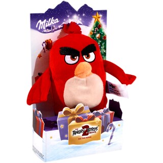 Milka | Mix de ciocolata cu lapte alpin cu jucarie de plus Angry Birds 83g