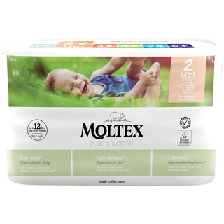 Moltex | Scutece eco pentru bebelusi Nr.2, 38 bucati, 3-6 kg