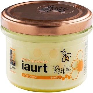 Laptaria cu caimac | Miere si polen in iaurt 190g