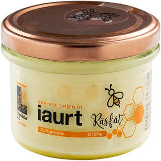 Laptaria cu caimac | Miere si polen in iaurt 190g