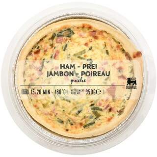 Delhaize | Quiche cu praz si sunca 350g