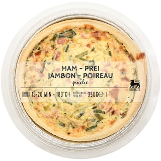Delhaize | Quiche cu praz si sunca 350g