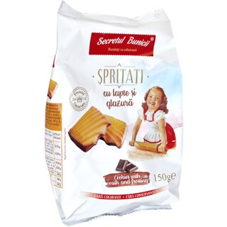 Secretul Bunicii | Spritati cu lapte si glazura 150g