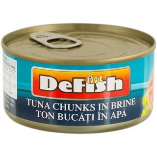 Defish | Ton bucati in apa 170g
