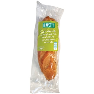 Mega Apetit | Sandwich cu piept de pui, sos tartar si gogosari murati 170g