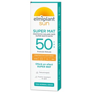 Elmiplant | Protectie solara fata super matifianta SPF 50, 50ml