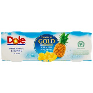 Dole | Tropical Gold | Ananas bucati 3x227g
