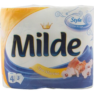 Milde | Hartie igienica Blue 3 straturi 4 role