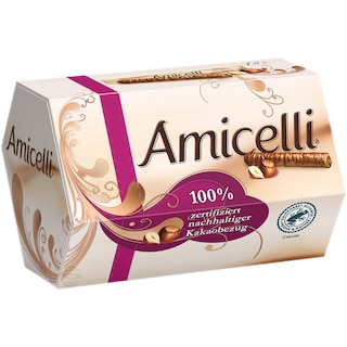 Amicelli | Rulouri de napoltana cu crema de alune si ciocolata 225g