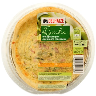 Delhaize | Quiche cu jambon si praz 400g