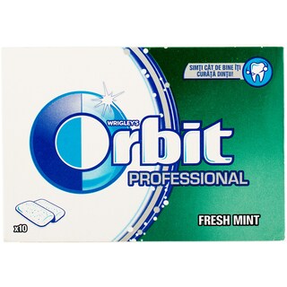 Orbit | Professional | Guma de mestecat Fresh Mint 10 drajeuri 14g
