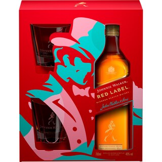 Johnnie Walker | Red Label | Pachet whisky cu 2 pahare 0.7l
