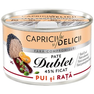 Capricii si Delicii | Pate Dublet pui si rata 145g