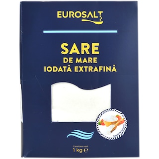 Eurosalt | Sare de mare iodata extrafina 1kg