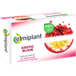 Elmiplant | Sapun crema cu merisoare si fructul pasiunii 100g