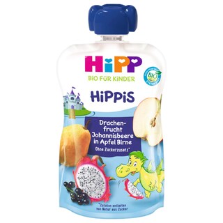Hipp | Piure Fructul Dragonului cu coacaze negre, mar si para, +12 luni 100g