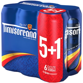 Timisoreana | Bere blonda 5+1x0.5L