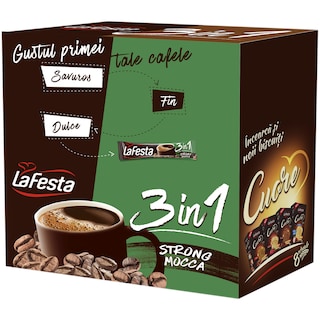 La Festa | Cafea instant, 3in1 strong mocca 24x15.6g 374.4g