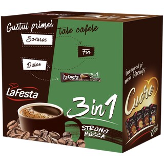 La Festa | Cafea instant, 3in1 strong mocca 24x15.6g 374.4g